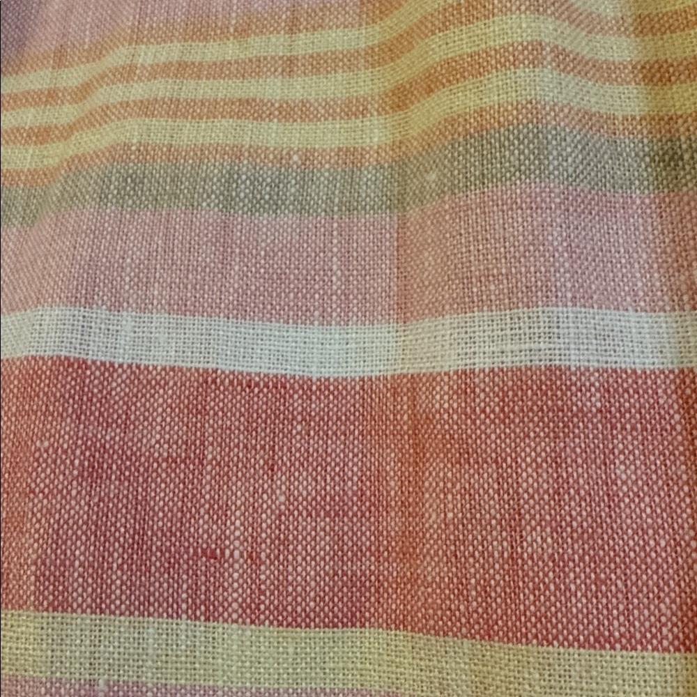 Perfect pink and peach Brooks Brothers linen skirt, womens size 2 - Picture 2 of 11